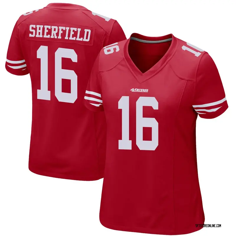 Women's Trent Sherfield San Francisco 49ers Team Color Jersey - Red Game