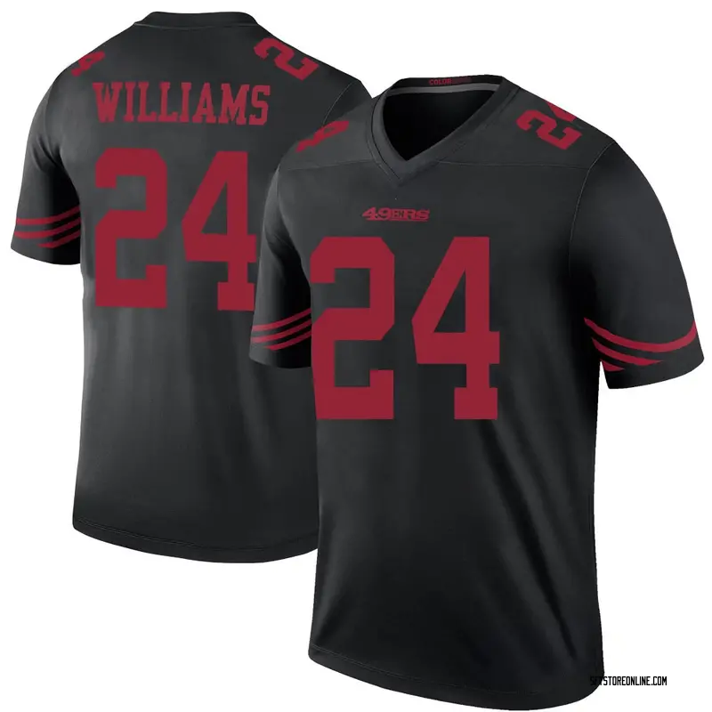 Youth K'Waun Williams San Francisco 49ers Color Rush Jersey - Black Legend